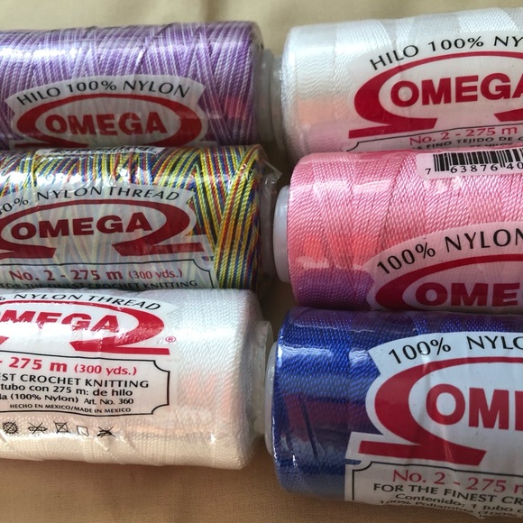 100% NYLON THREAD SET OF 6!…NEW SEALED CROCHET KNITTING TREAD
**LOT OF 6 ROLLS* - Picture 4 of 5